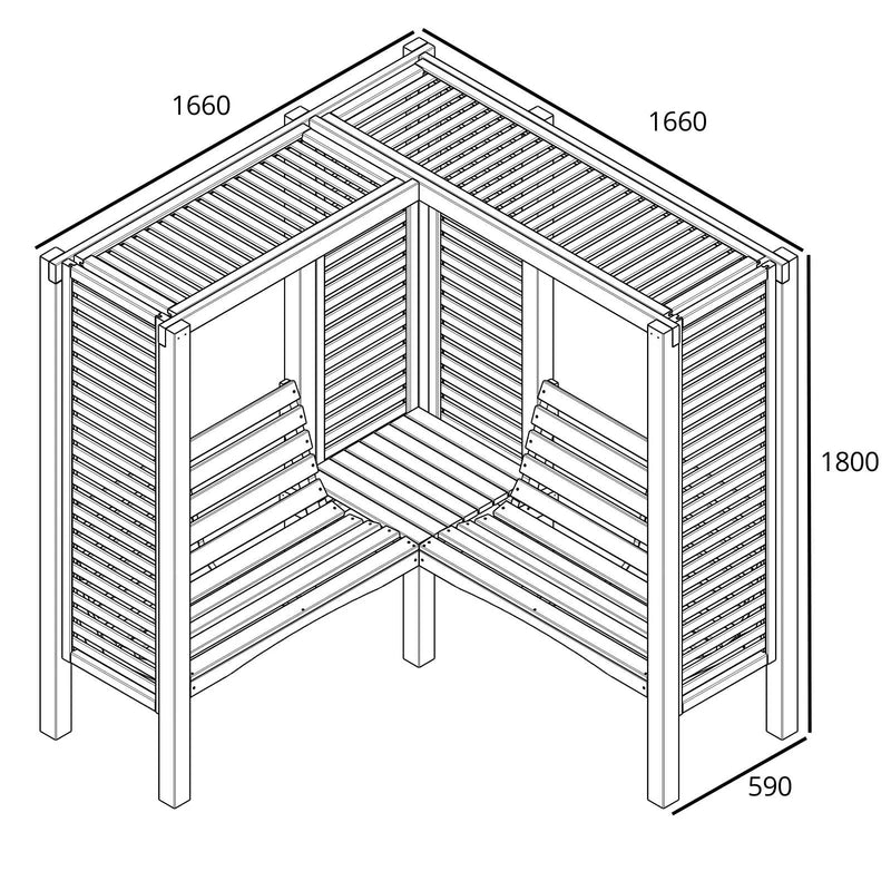 Load image into Gallery viewer, Milton Contemporary Arbour
