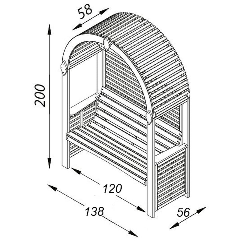 Load image into Gallery viewer, Roccolo Arbour
