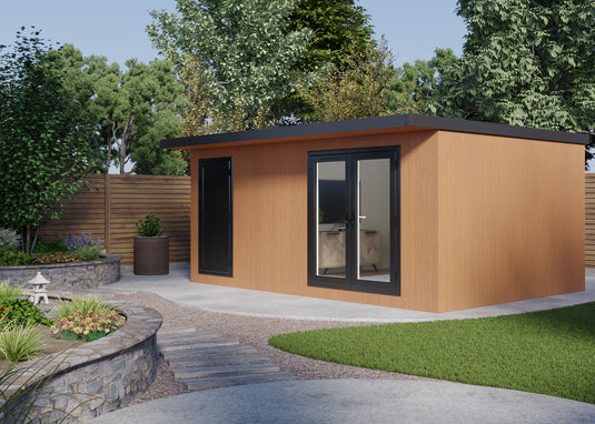 SIP 9.6X Garden Room 5.4m x 3.8m Cedar