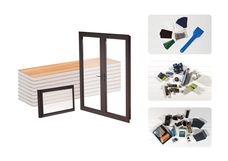 Load image into Gallery viewer, SIP 8.5 Garden Room 4.8m x 3.2m Granite
